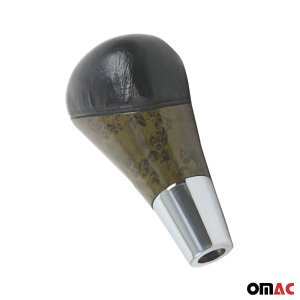 Mercedes-Benz W210 Gear Shift Knob - Omac - Bajonet-Birdeye-w/Leather - '96-'03
